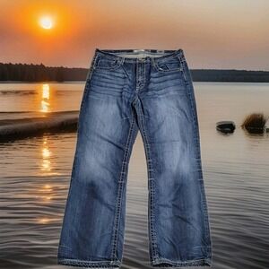 👖BKE Tyler Jeans Mens38Rx32 Classic Straight Leg Fit Medium Wash Denim Western